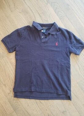 Ralph Lauren Polo Shirt in Navy with Red Pony Boys M (10-12)